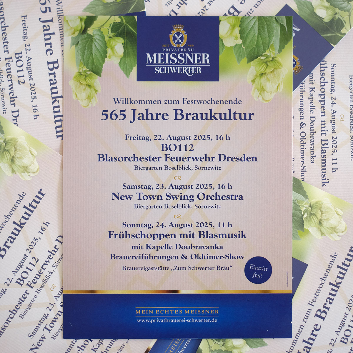 Plakat Festwochenende "565 Jahre Braukultur"